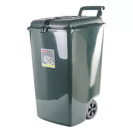 Контейнер для мусора Curver Outdoor на колесах 90 л зеленый