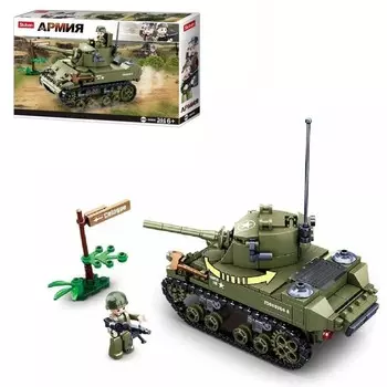 Конструктор Sluban sluban армия танк 344 детали (M38-B0856)