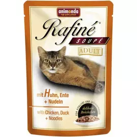 Корм для кошек ANIMONDA Rafine Soupe коктейль из курицы, утки и пасты 100г