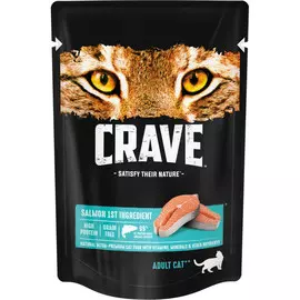 Корм для кошек Crave лосось пауч 70 г