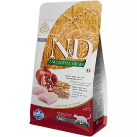 Корм для кошек Farmina N&amp;D Ancestral Grain Line курица с гранатом 1,5 кг