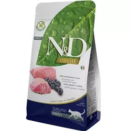 Корм для кошек Farmina N&amp;D Prime Line ягненок с черникой 1,5 кг