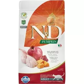 Корм для кошек Farmina N&amp;D Pumpkin Line перепелка, тыква и гранат 1,5 кг