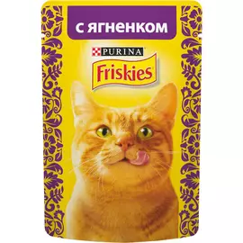 Корм для кошек Friskies с ягненком в подливе 85 г