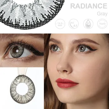 (-1,00~-6,00)Цветные контактные линзы JeweLens 2шт Аниме Косплей -4.00