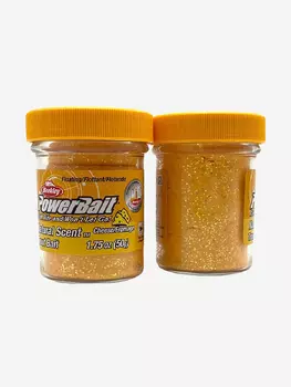 Паста форелевая Berkley PowerBait Natural Scent Cheese Glitter/ Сыр 50gr, Оранжевый