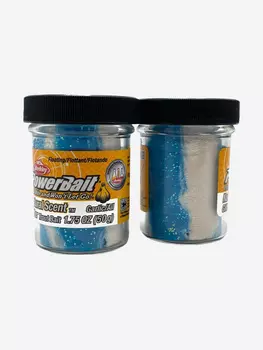 Паста форелевая Berkley PowerBait Natural Scent Garlic Neon Blue/ Чеснок голубая 50gr, Голубой