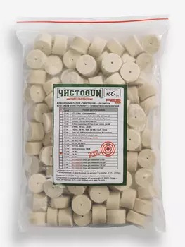 Патч для чистки оружия ЧИСТОGUN, калибр 16, диаметр 19,0 мм, 100 шт, Бежевый