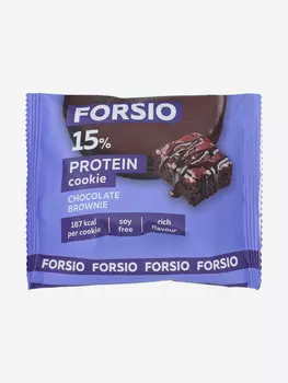 Печенье протеиновое Forsio "Шоколадный брауни", 40 г, Мультицвет