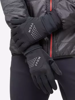 Перчатки для бега MOAX Hit run, Черный