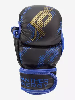 Перчатки ММА SERIES LIGHTNING BLUE PANTHER ENERGY, Черный