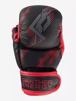Перчатки ММА SERIES LIGHTNING RED PANTHER ENERGY, Черный