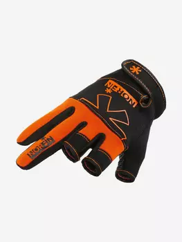 Перчатки рыболовные мужские Norfin GRIP 3 CUT GLOVES, Оранжевый