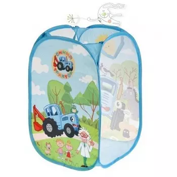Корзина для игрушек Играем вместе "Синий трактор" 36х58 см арт.LB-BT /24