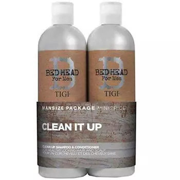 TIGI Набор Bed Head for Men Clean It Up: Шампунь + Кондиционер для волос