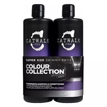 TIGI Набор средств для светлых волос Catwalk Fashionista Violet Duo