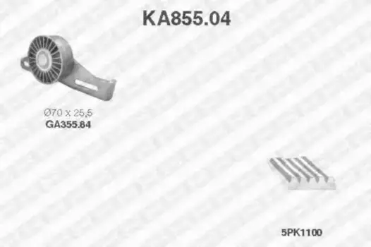 Ремень поликлиновой SNR KA855.04