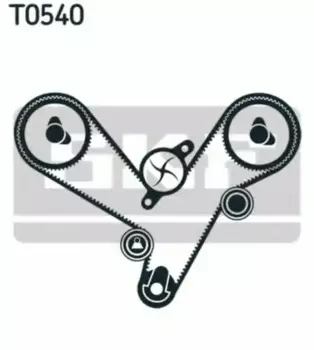 рем.к-кт ГРМ!\ Mitsubishi Pajero Sport/Montero/Challenger 3.0 DOHC 98-02/Sigma 3.0 96-97 VKMA95613 SKF