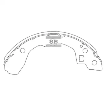 Тормозные колодки барабанные HI-Q SA053