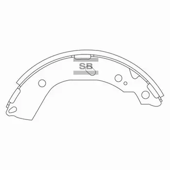 Тормозные колодки барабанные HI-Q SA132