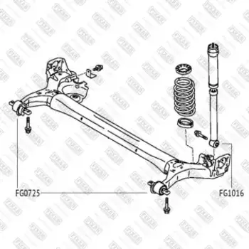 сайлентблок амортизатора заднего!\ Mitsubishi Lancer/Outlander/Airtrek/Colt 00> FG1016 FIXAR