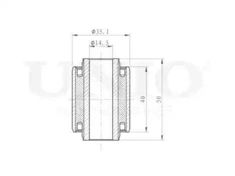 Сайлентблок MITSUBISHI PAJERO SPORT/L200 05- перед. RMP-20202 UNIO