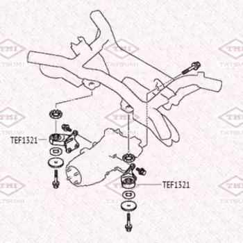 сайлентблок опоры задн. дифференциала!\ MITSUBISHI ASX/Lancer/Outlander/Galant 07>