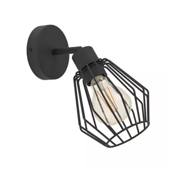 бра EGLO Tarbes 1x12Вт E27 сталь черный