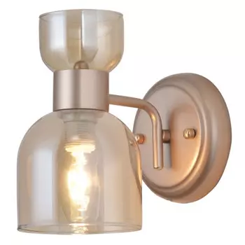бра SCHAFFNER Boccale 1xE14 40Вт стекло металл золото