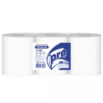 бумага туалетная PROTISSUE Premium 6шт/уп 2-слойные 170м 12,5х9,6см