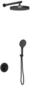 Душевая система «Vincea» Inspire VSFW-3I22MT2MB с термостатом чёрная