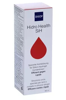 Раствор Disop Hidro Health SiH + контейнер с п/микроб эффектом д/контактных линз, 360 мл