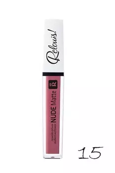 RELOUIS Помада губная жидкая матовая "Nude Matte" тон:15