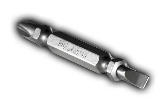 Бита Практика Профи двусторонняя PH-2-SL 0,5x4 х 65 мм, 2шт