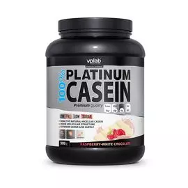 Казеиновый протеин 100% Platinum Casein, вкус «Белый шоколад с малиной», 908 гр, VPLab