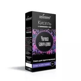Кисель без сахара "Черная смородина", 100 гр., polezzno