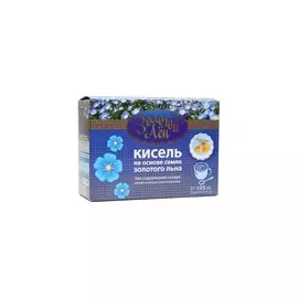 Кисель на основе сеян льна (персик), 7 пакетов по 15 гр, Золотой лён