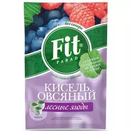 Кисель овсяный "Лесные ягоды", 50 гр, Fit Parad