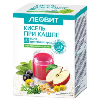 Кисель При кашле, 5 пакетов по 20 г, ЛЕОВИТ