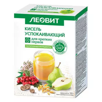 Кисель Успокаивающий, 5 пакетов по 20 г, ЛЕОВИТ