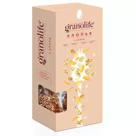 Хлопья "4 злака" 400 гр, Granolife