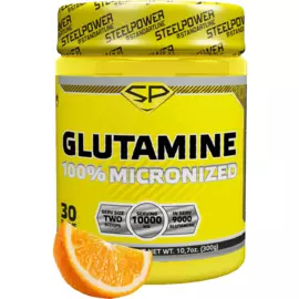 Глютамин GLUTAMINE, вкус «Апельсин», 300 г, STEELPOWER