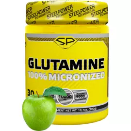 Глютамин GLUTAMINE, вкус «Яблоко», 300 г, STEELPOWER