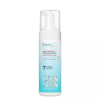 IDEAL BALANCE Очищающая пенка для умывания, 175 мл, Icon Skin