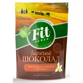 Горячий шоколад со вкусом ванили, 200 гр, Fit Parad