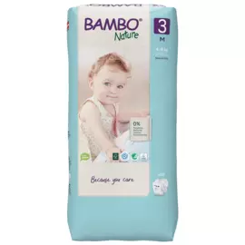 Эко-подгузники 3 (4-8 кг), 52 шт, Bambo Nature