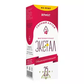 Экстал-4 Горный Алтай (общеукрепляющий), 100 мл, Алфит