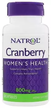 Экстракт клюквы, 800 мг, 30 капсул, Natrol