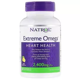 Экстрим Омега, 2400 мг, 60 капсул, Natrol