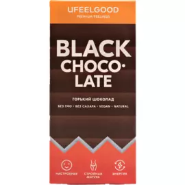 Какао плитка (100% шоколад, без сахара), 240 гр, Ufeelgood